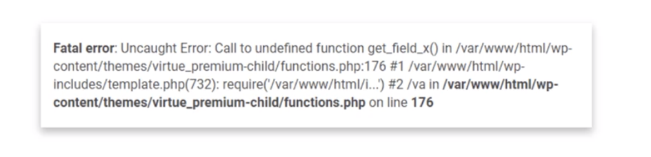 Emergencia WordPress: error fatal